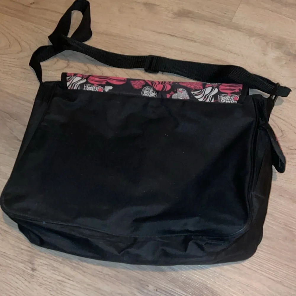 Vintage laptop bag AKA sport hearts satchel bag